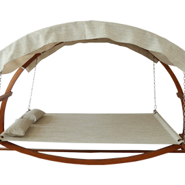 Leisure Season SBWC402 Swing Bed with Canopy