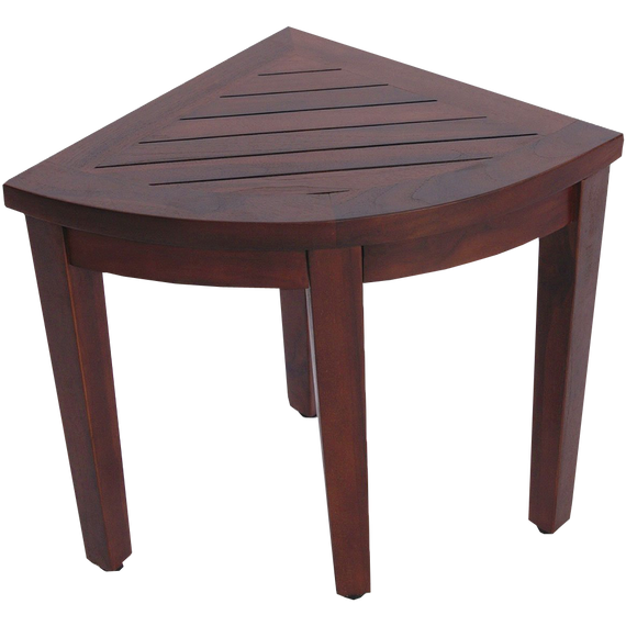 Oasis Bathroom Teak Corner Shower Seat Stool Chair Bench Sitting